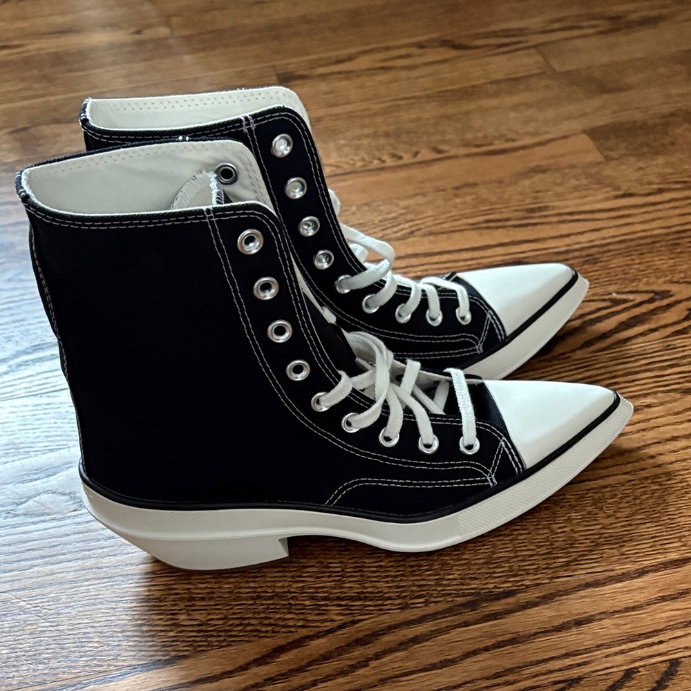 Converse Black and White High-Top Sneakers